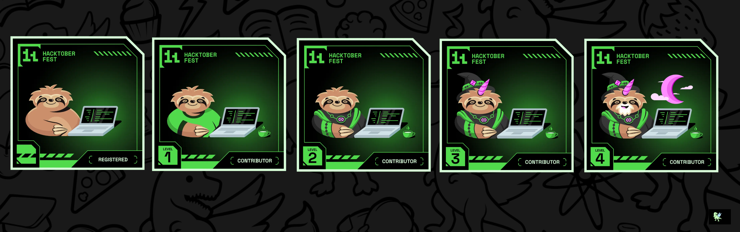 An image of @phoenixsan's Holopin badges, which is a link to view their full Holopin profile