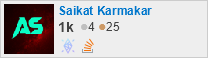 profile for Saikat Karmakar on Stack Exchange, a network of free, community-driven Q&A sites