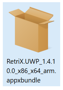 Appx package icon
