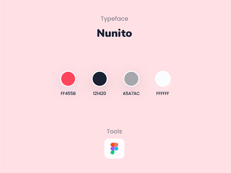 colors and font specifications