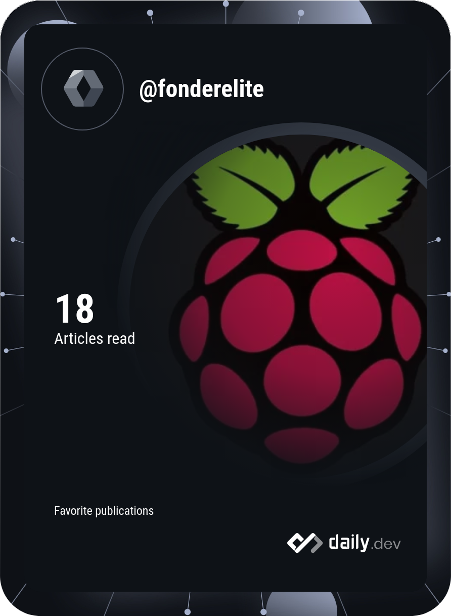 FonderElite's Dev Card