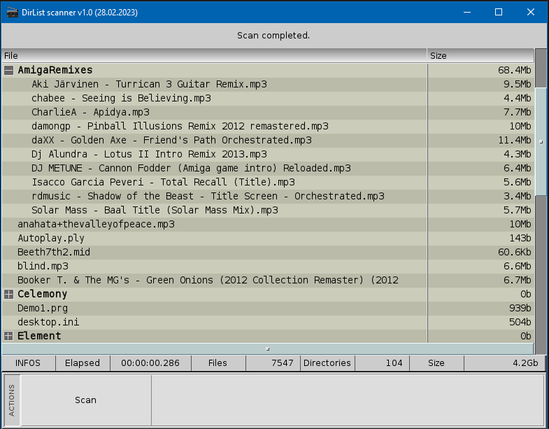 DirList on Windows