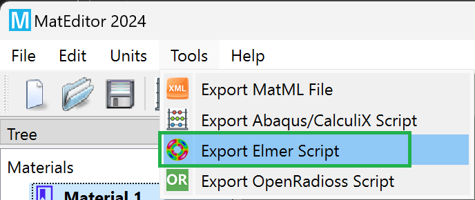 welsim_mateditor_export_elmer