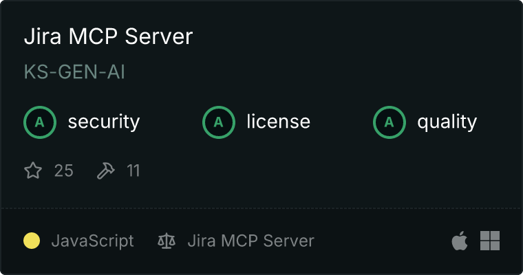 Jira Server MCP server