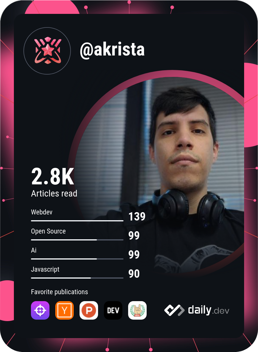 Akrista's Dev Card