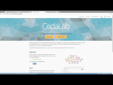 CodaLab overview video