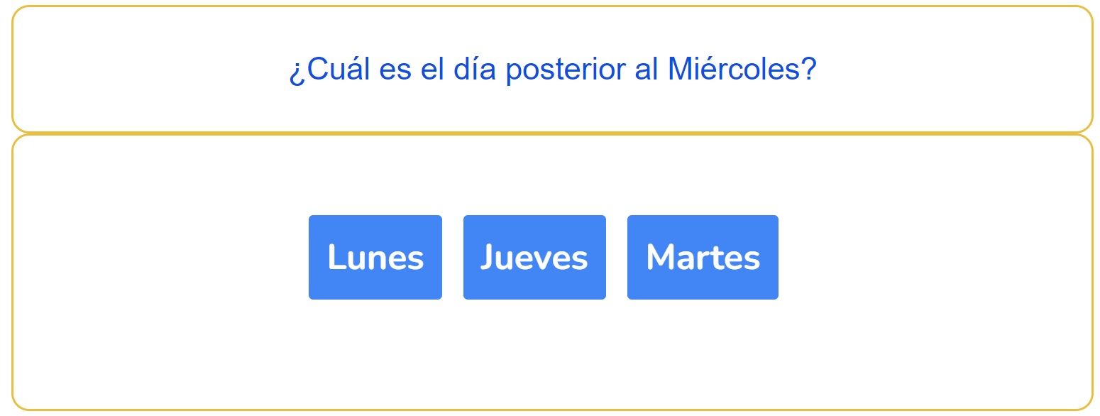 Juego del Día Anterior y del Día Posterior