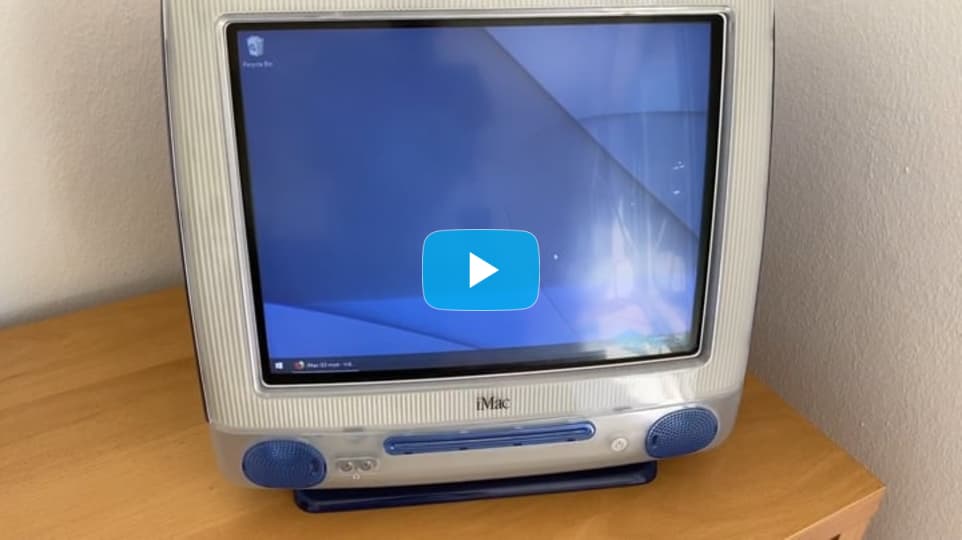 My iMac G3 Mod: Installed as an Interactive Piece of Furniture