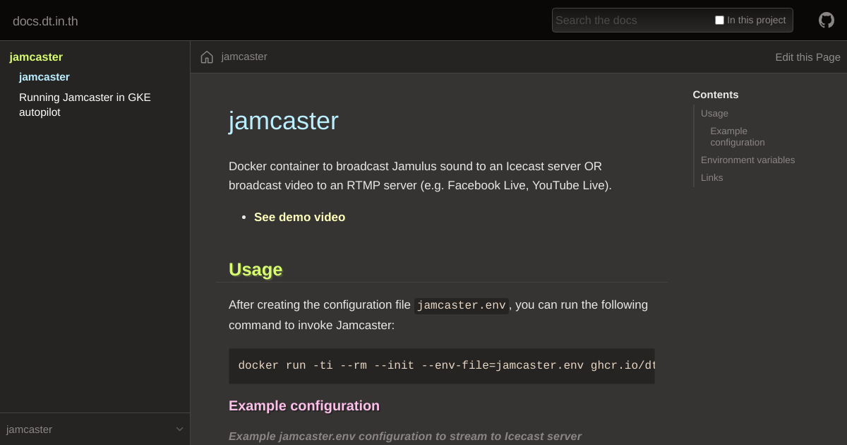 docs jamcaster  index