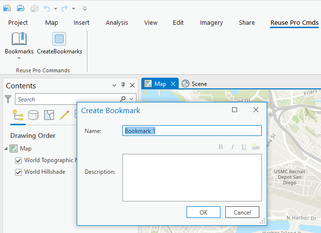 Reusing ArcGIS Pro Commands in your Add-in Ribbon UI by using existing code-behind