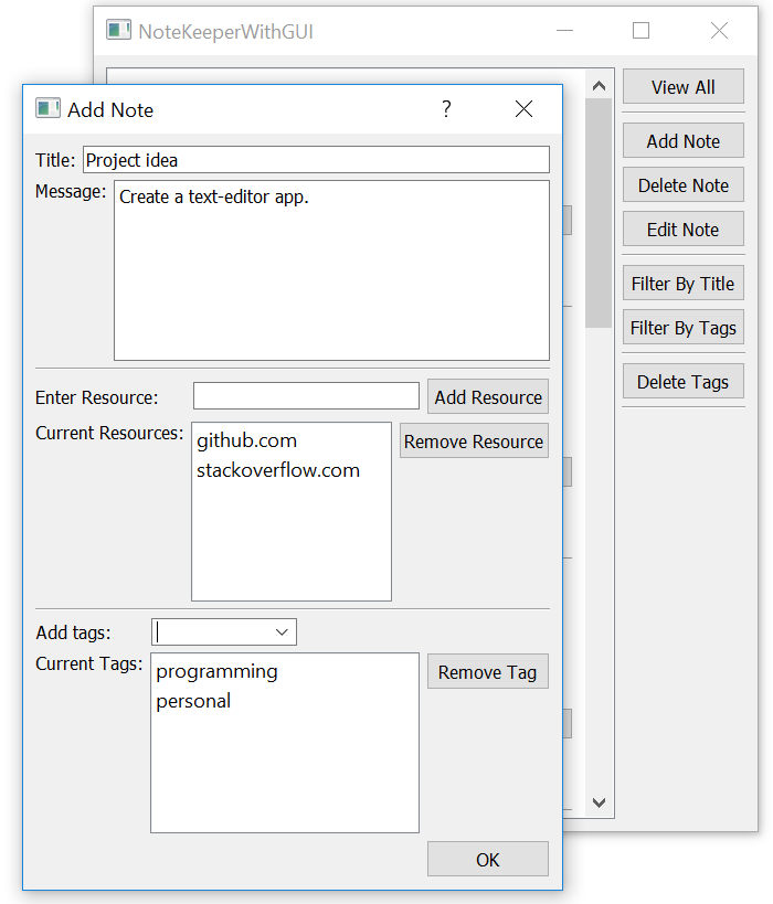 GitHub - AHB99/note-keeper-with-gui: Fully featured Note Keeper app ...
