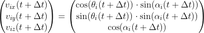 velocity vicsek equation