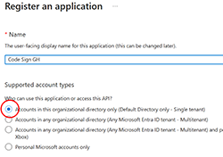 Certificate profile