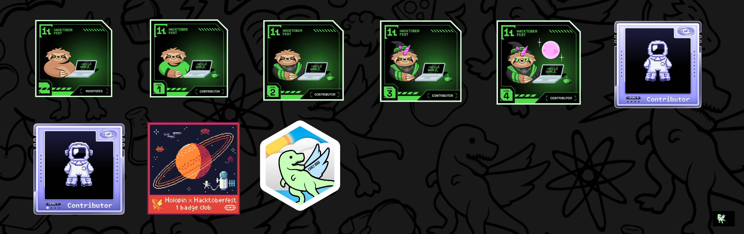 An image of @shakti177's Holopin badges, which is a link to view their full Holopin profile