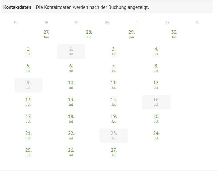  Kalenderanzeigefehler