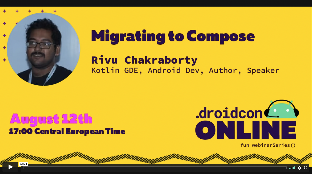 MIGRATING TO COMPOSE (Droidcon Online)