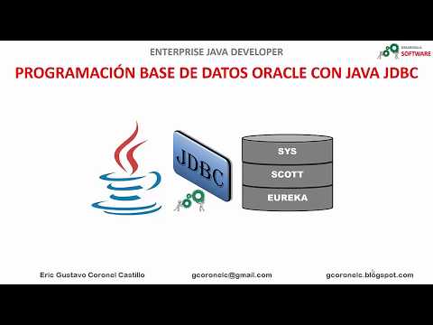 JAVA JDBC CON BASE DE DATOS ORACLE