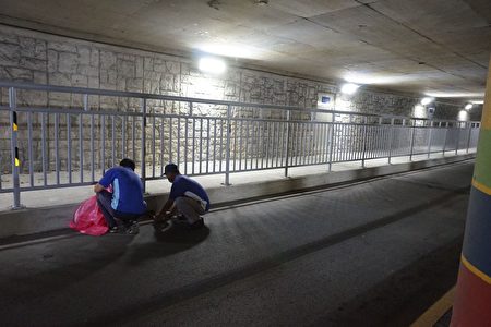 梅雨季节来临，苗县府加强地下道清疏巡检作业。