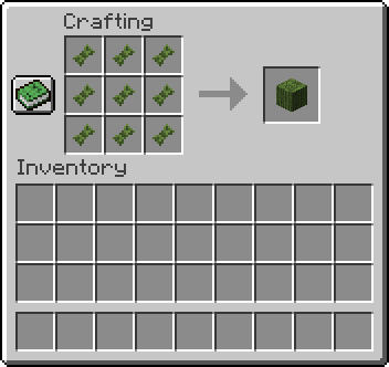 An image showing the process of compressing plant fiebers to plant fibers blocks