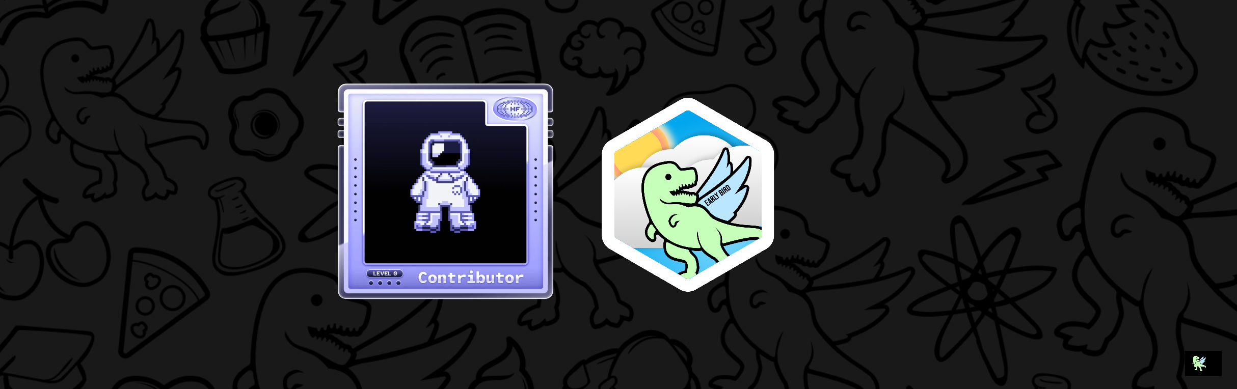 An image of @triiju's Holopin badges, which is a link to view their full Holopin profile