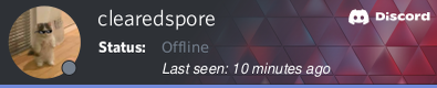 @ClearedSpore on Discord