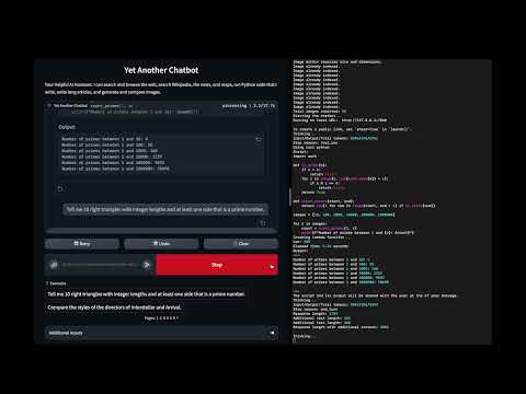 Multimodal Chat Demo 4 – Python code interpreter