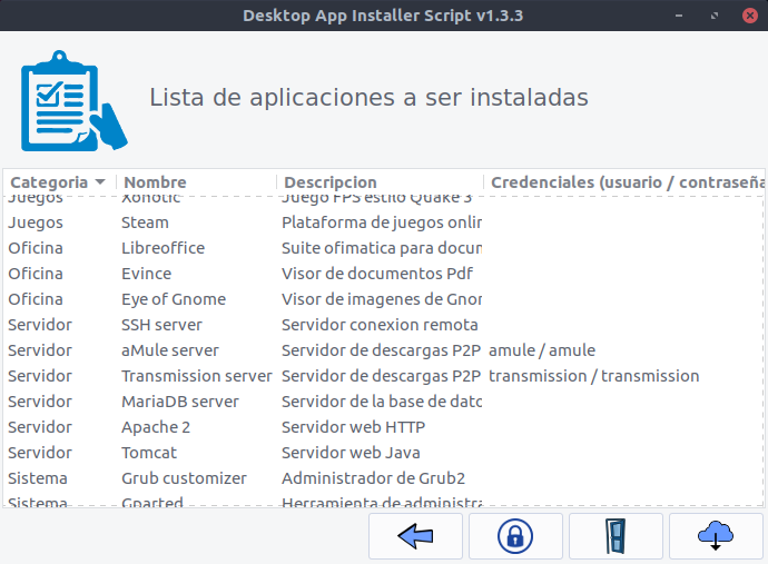 Captura pantalla menú principal con programas seleccionados modo escritorio