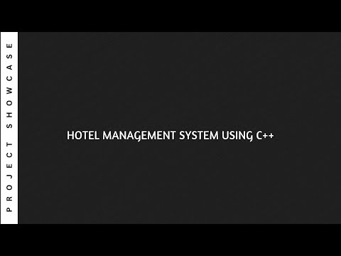 Hotel Management System Using C++