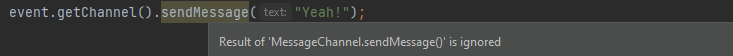 IntelliJ queue warning