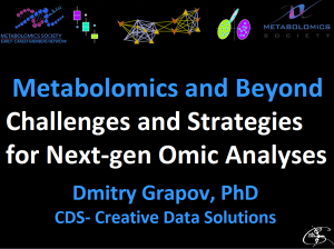 Metabolomics and Beyond: Challenges and Strategies for Next-generation Omic Analyses