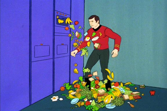 Star Trek animated series - malfunctioning food replicator