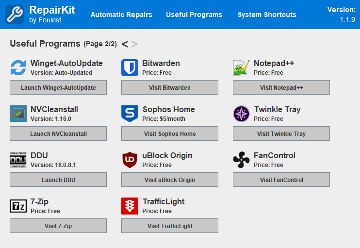 Useful Programs (Page 2/2)