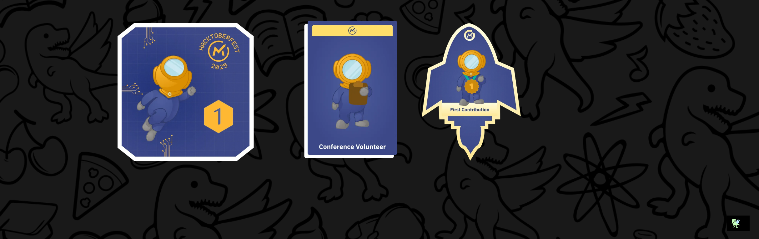 An image of @feesahyor's Holopin badges, which is a link to view their full Holopin profile