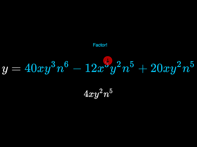 Factoring example 1