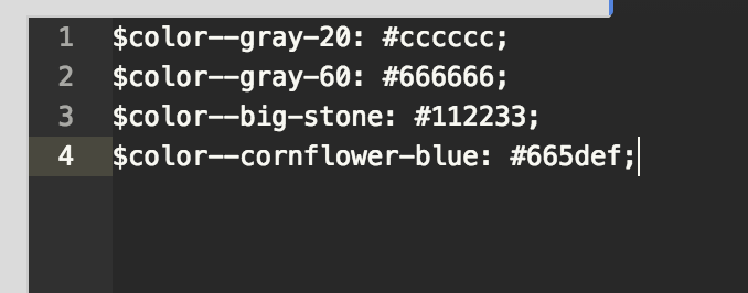 After: sass variables