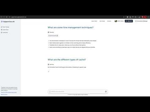 Support Docs AI Demo