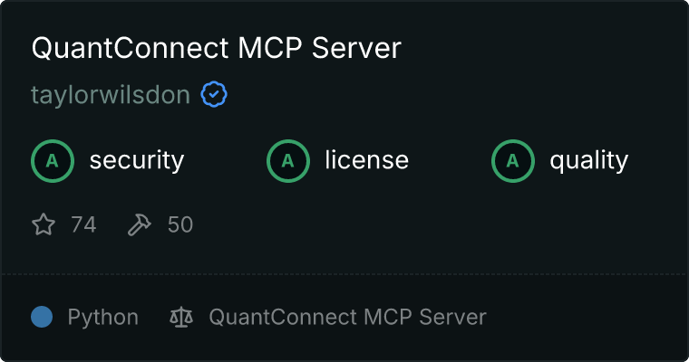 QuantConnect Server MCP server