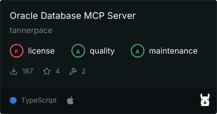 Oracle Database Server MCP server