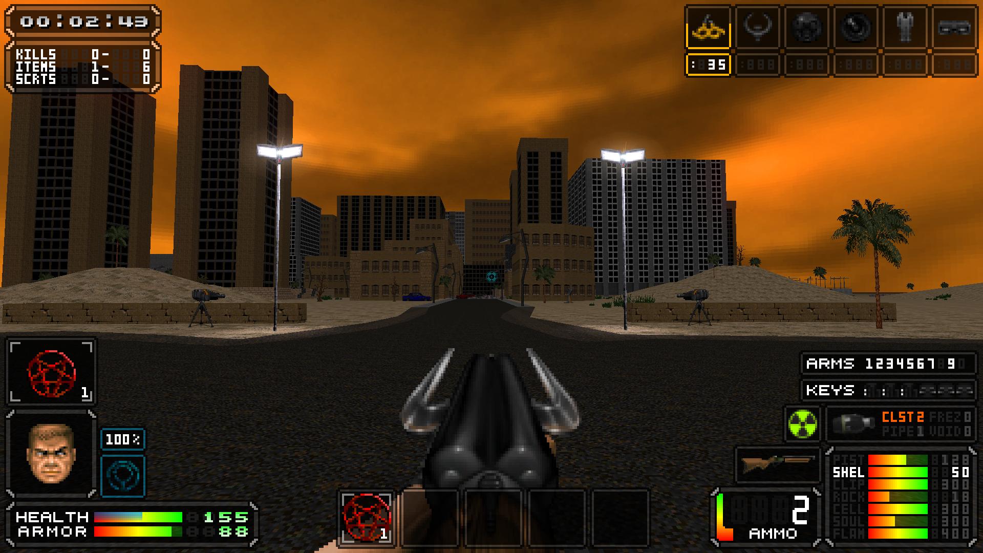 Brutal Doom Platinum HUD: all settings active