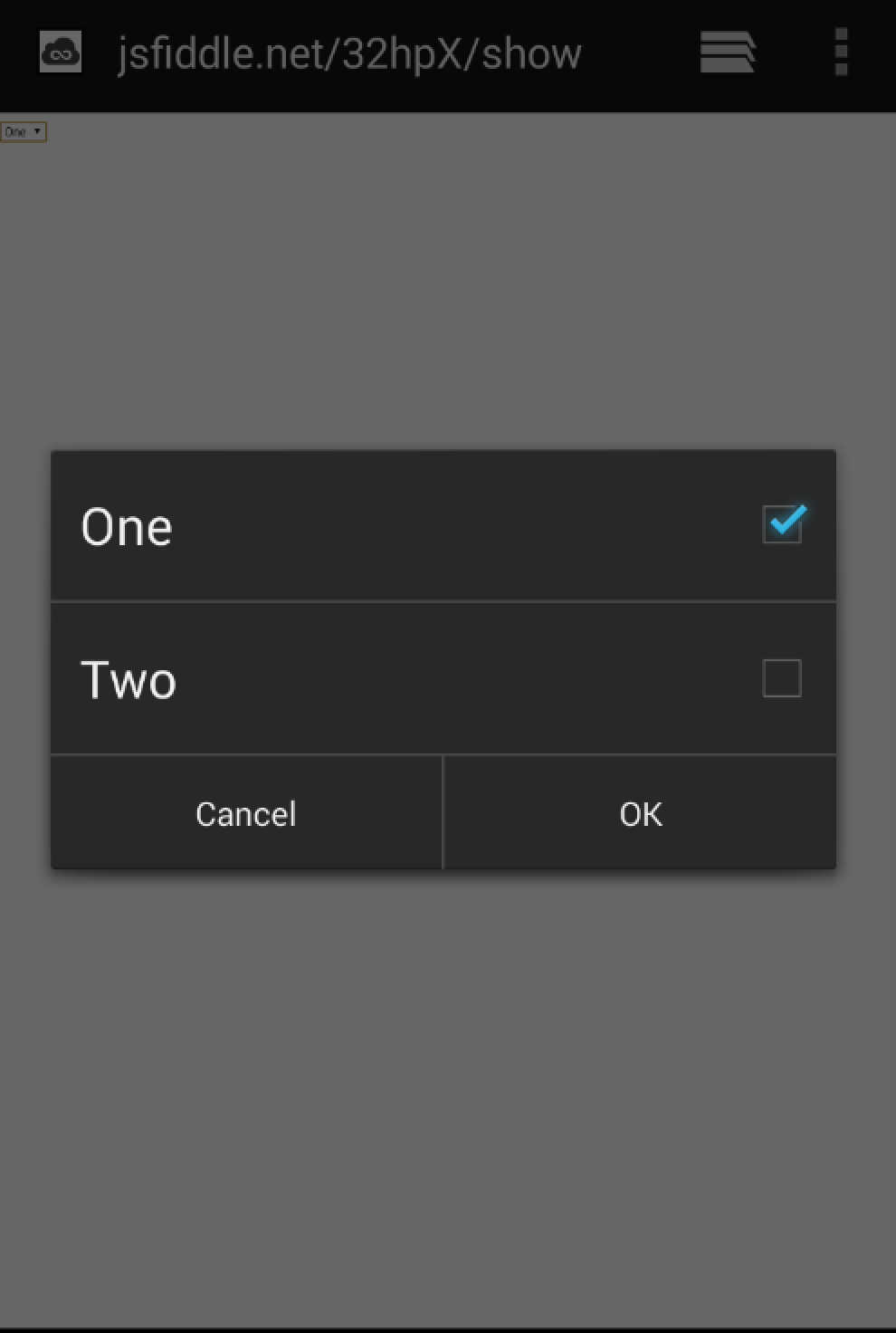 Android 4.4 select multiple