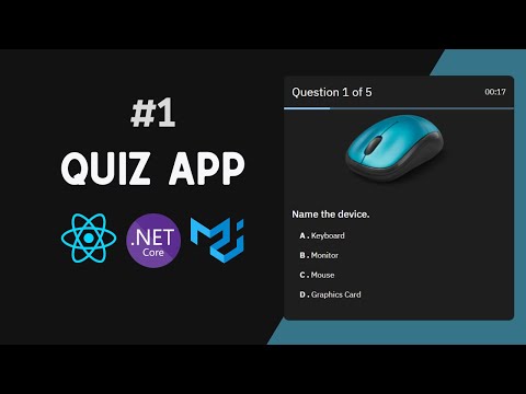 Video Tutorial for Quiz App in React and Asp.Net Core API