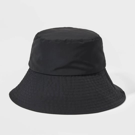 nylon-bucket-hat-wild-fable-black-1
