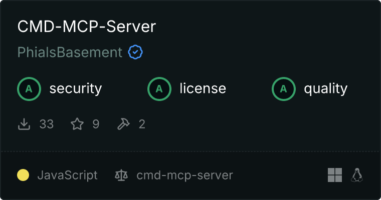 cmd-mcp-server MCP server