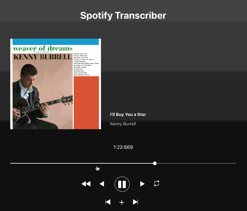 GitHub - apparatusjazz/Spotify-Transcriber-Tool: Spotify playback tool ...