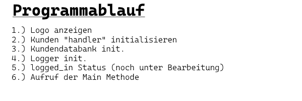 Programmablauf