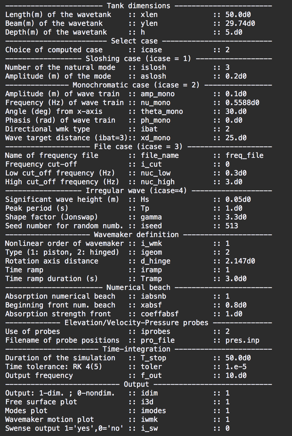 input file