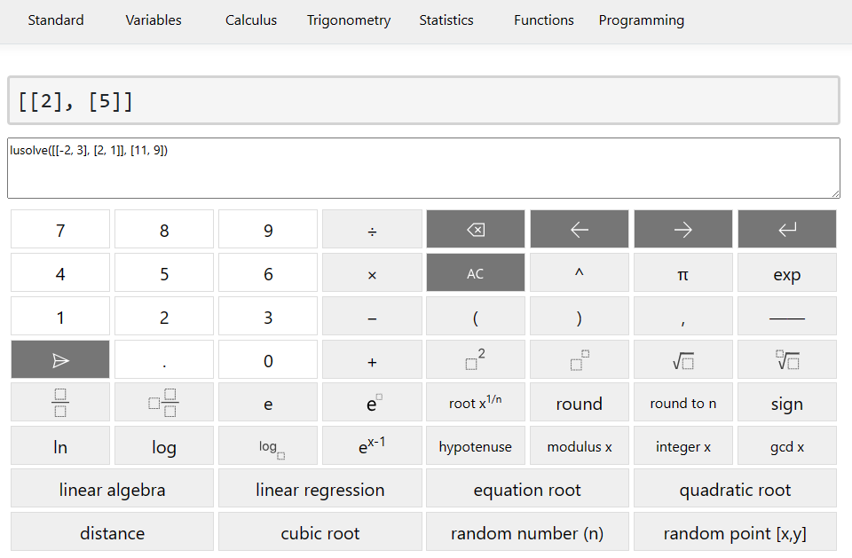 Calculator Functions