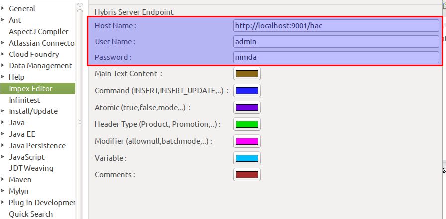 Preference Snapshot