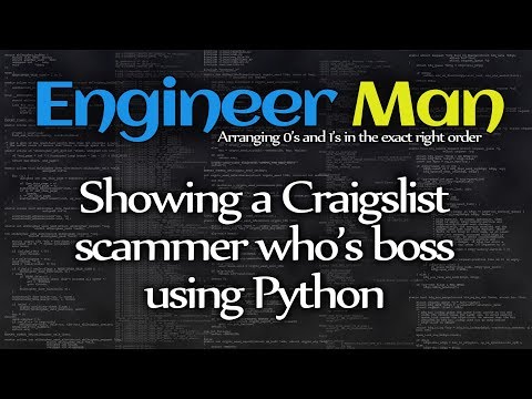 Showing a Craigslist scammer who's boss using Python thumbnail