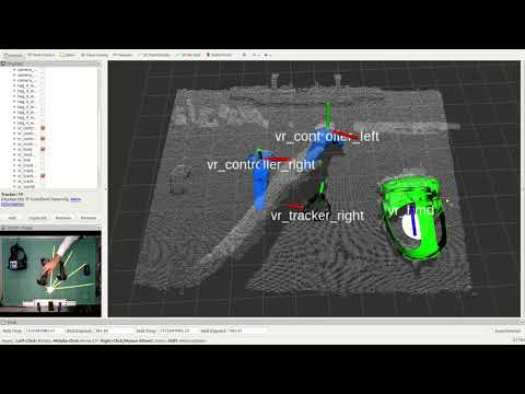 Calibration of HTC Vive ROS interface with a point cloud sensor